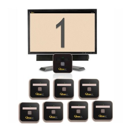 Lavi Industries QtracCF Plug and Play, 32" LCD Beige & Gray Display, 8 Remotes 95-QTPNP108/32/BG